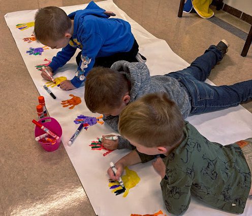 a group picture of the adult choir.
