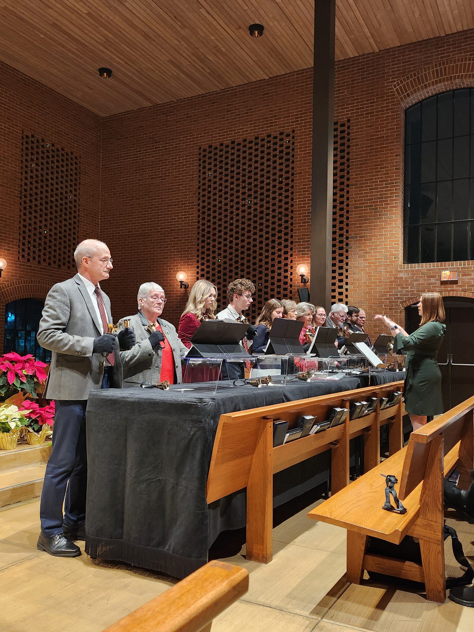 a group picture of the adult choir.