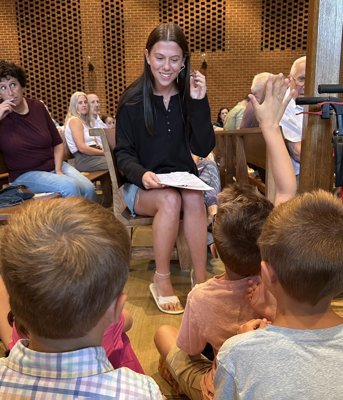 a group picture of the adult choir.