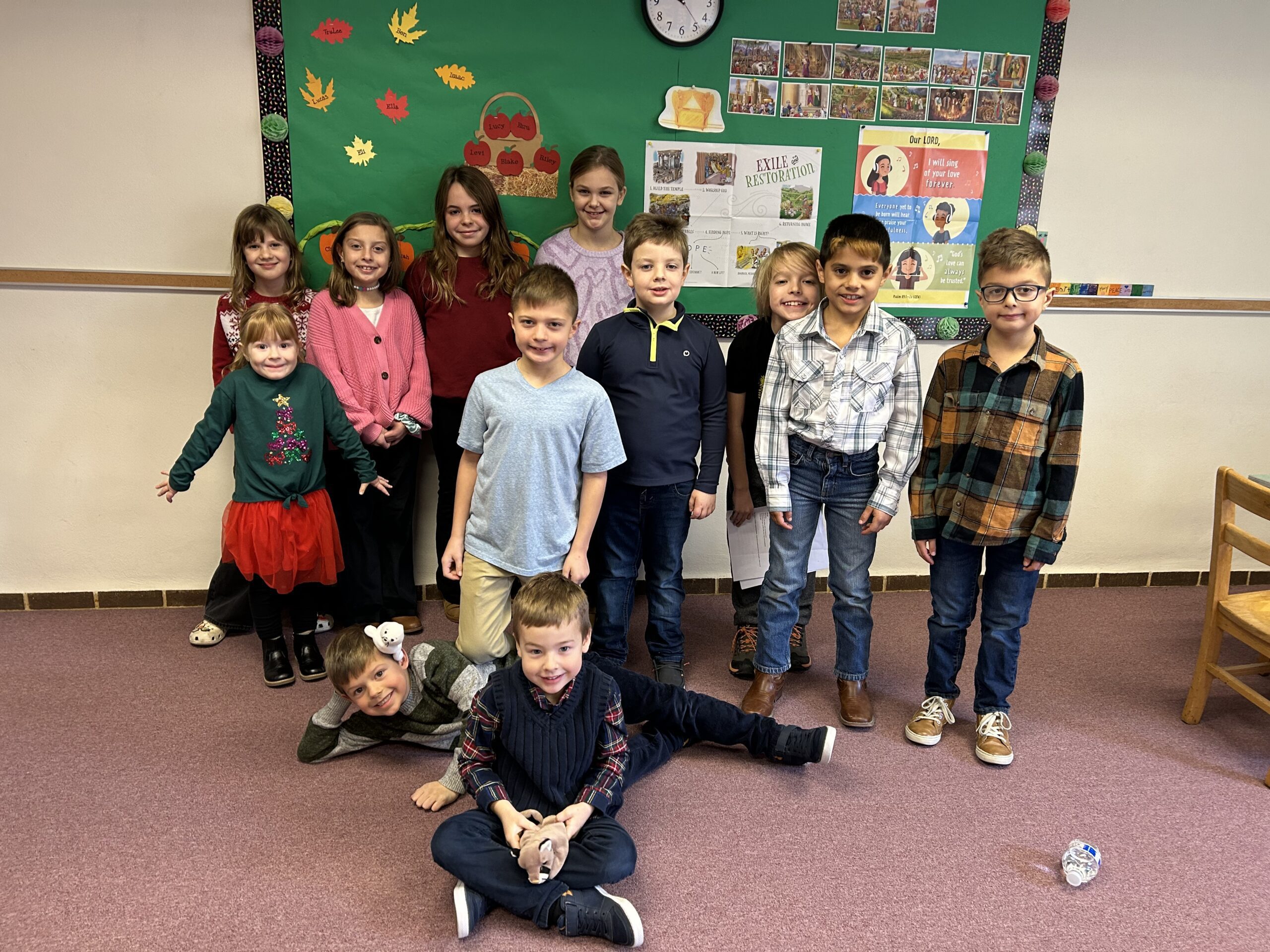 a group picture of the adult choir.