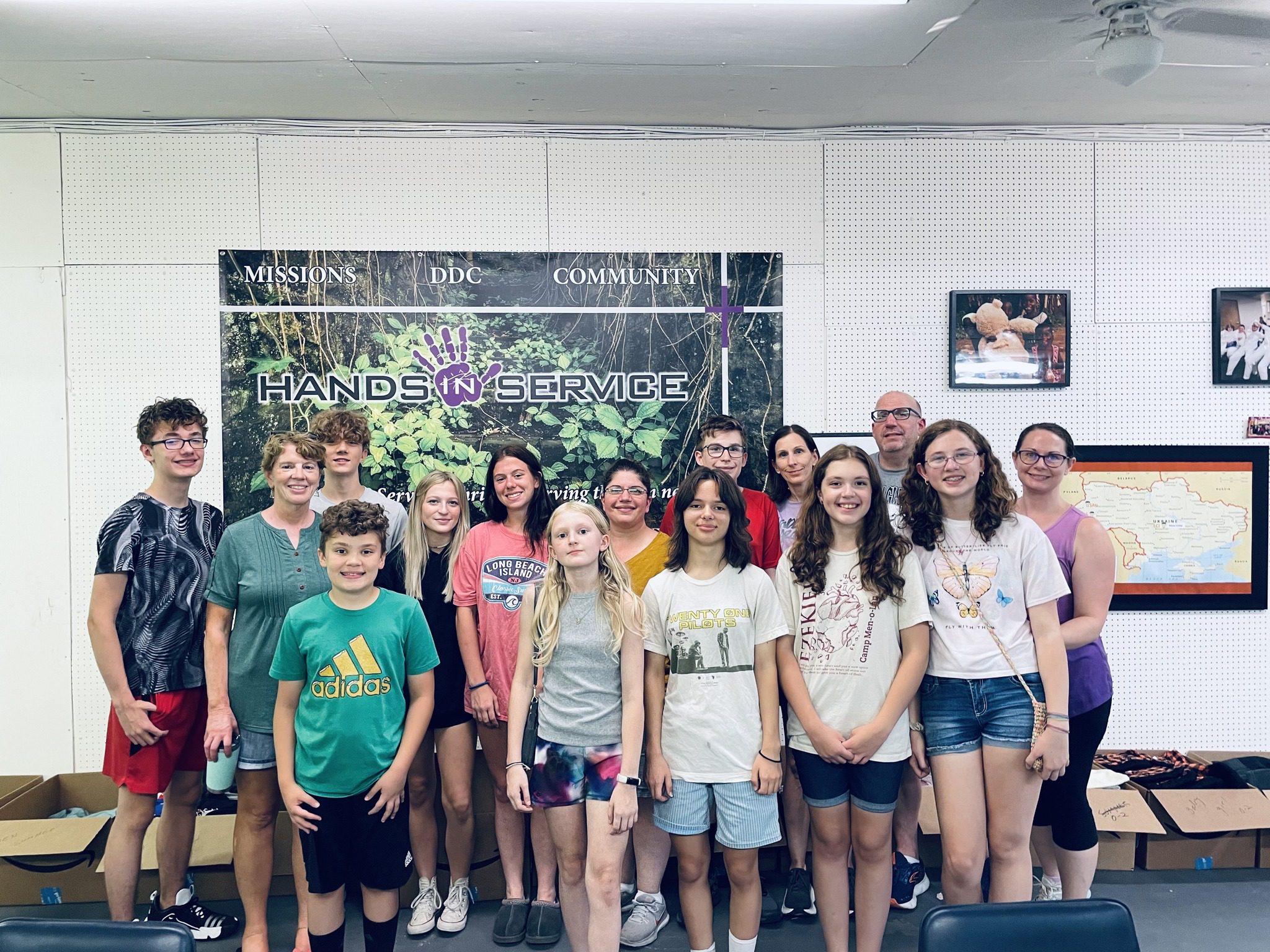 a group picture of the adult choir.